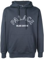 Palace sweat à capuche à logo imprimé - Bleu