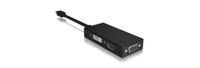 ICY BOX IB-AC1032 Mini DisplayPort DVI-D + VGA (D-Sub) + HDMI Zwart - thumbnail