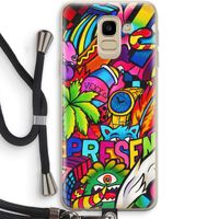 Represent: Samsung Galaxy J6 (2018) Transparant Hoesje met koord