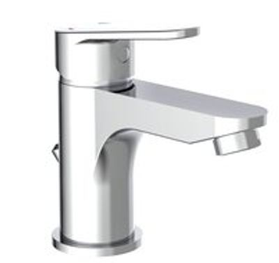 FUTURA DVGW ééngreepsmengkraan wastafel, chroom hochwaardige verchroming volgens DIN EN 248 bijzonder stil - geluidsklasse A geluidsarme, verwisselbare 35 mm-cartouche 1 ¼" (Ø ca. 4 cm) afvoer