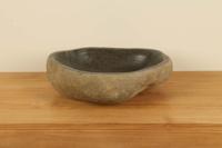 Aufsatzwaschbecken aus Flussstein RL040302, 51x39x15 cm