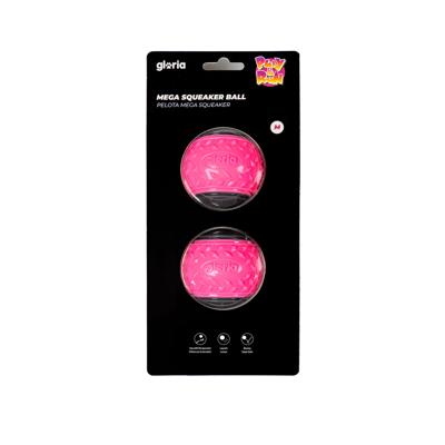 Huisdierenbal Gloria PLAY AND RUN Roze TPR M 6,35 cm 2 Stuks