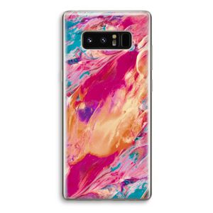 Pastel Echoes: Samsung Galaxy Note 8 Transparant Hoesje