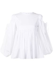 Cecilie Bahnsen blouse Janis à manches longues - Blanc