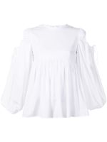 Cecilie Bahnsen blouse Janis à manches longues - Blanc - thumbnail