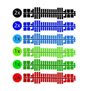 Ministeck Set I - 9 Color Strips (31601 - 31606) - Polybag Pixels