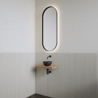 Fonteinset | BWS Leto | Planchet Pure | Waskom Mat Zwart