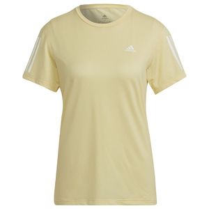 adidas Hardloopshirt Own The Run COOLER - Geel/Wit Dames