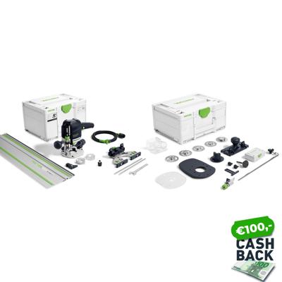 Festool OF 1010 REBQ-FS-Set Bovenfrees in Systainer met FS800/2 Geleiderail - 578051