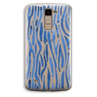 Blauwe nerven: LG K10 (2016) Transparant Hoesje