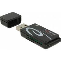 Delock 91602 Mini USB 2.0-kaartlezer met SD- en Micro SD-sleuf - thumbnail