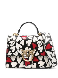 PINKO sac à main Love Birds en cuir - Noir