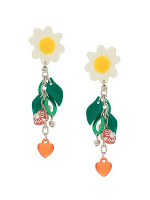 Amir Slama boucles d'oreilles à fleurs - Multicolore