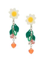 Amir Slama boucles d'oreilles à fleurs - Multicolore