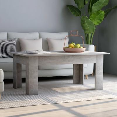 Salontafel 100x60x42 cm bewerkt hout betongrijs