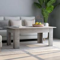Salontafel 100x60x42 cm bewerkt hout betongrijs