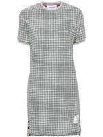 Thom Browne robe en tweed à carreaux - Gris