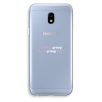 uzelf graag zien: Samsung Galaxy J3 (2017) Transparant Hoesje