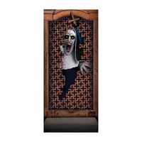 Fiestas Horror deur scenesetter/deurposter - zombie non - Halloween thema versiering - 180 x 80 cm - Feestdeurdecoraties - thumbnail