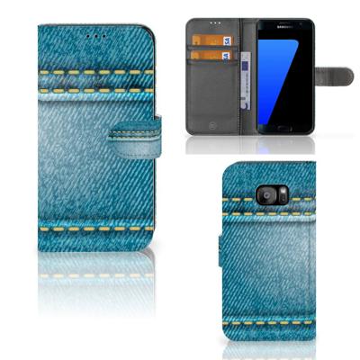 Samsung Galaxy S7 Edge | Wallet Case | met Pasjes | Jeans