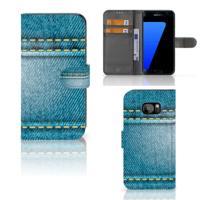 Samsung Galaxy S7 Edge | Wallet Case | met Pasjes | Jeans
