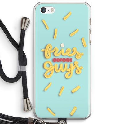 Always fries: iPhone 5 / 5S / SE Transparant Hoesje met koord