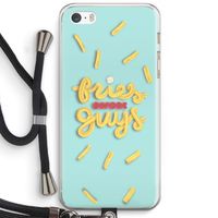 Always fries: iPhone 5 / 5S / SE Transparant Hoesje met koord