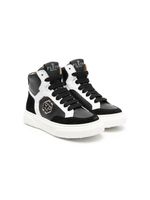 Philipp Plein Junior baskets montantes hexagon - Noir