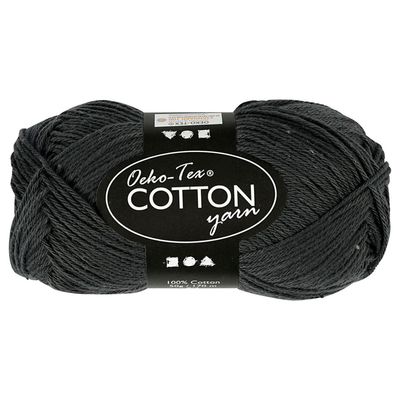 Creativ Company Katoengaren, antraciet, 50gr, 170m