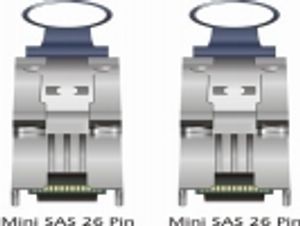 DeLOCK Mini SAS 26-Pin > mini SAS 26-Pin (SFF 8088) kabel 1 meter