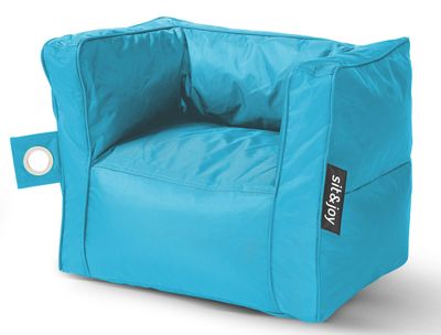 Kinder zitzak stoel Primo Aqua - Weerbestendig - Blauw - Sit&Joy