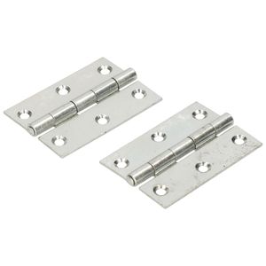 4x stuks scharnier / bouwscharnier / meubelscharnieren ijzer verzink met rechte hoeken 6 x 4.6 x 0.2