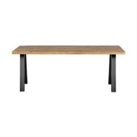 Woood Tablo eettafel mango naturel melange 180 x 90 cm Utrecht onderstel