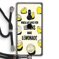 Lemonade: Sony Xperia XZ2 Transparant Hoesje met koord