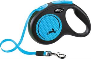 Flexi rollijn new neon tape zwart / blauw