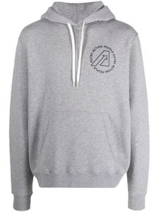 Autry hoodie en coton à logo imprimé - Gris