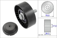 Geleide rol/omdraairol, Poly V-riem INA, Diameter (mm)76mm, u.a. für VW, Skoda, Audi, Seat