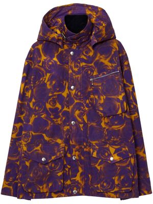 Burberry veste imprimée Rose à capuche - Violet