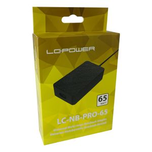 LC-Power LC-NB-PRO-65 netvoeding & inverter Binnen 65 W Zwart