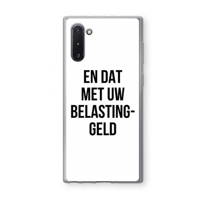 Belastinggeld: Samsung Galaxy Note 10 Transparant Hoesje