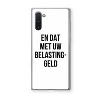 Belastinggeld: Samsung Galaxy Note 10 Transparant Hoesje