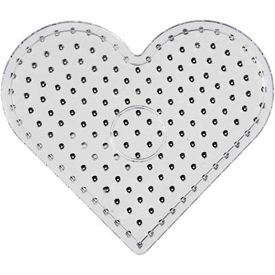 Creativ Company Onderplaat, hart, afm 17,5x17,5 cm, jumbo, helder, 1 stuk