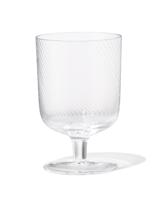 HEMA Wijnglas 250ml Bergen glas twist reliëf (transparant)