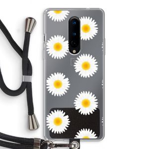 Margrietjes: OnePlus 8 Transparant Hoesje met koord