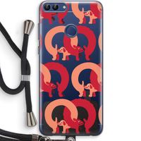 Dogs: Huawei P Smart (2018) Transparant Hoesje met koord