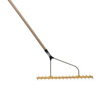 Hooihark dubbel getand schuin met steel