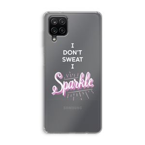 Sparkle quote: Samsung Galaxy A12 Transparant Hoesje