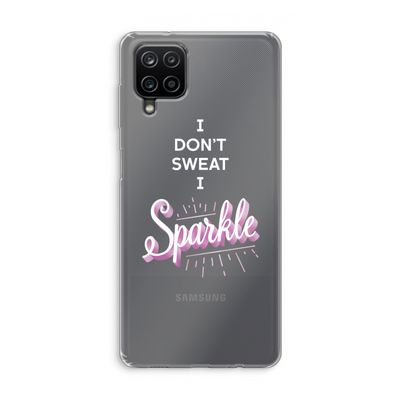 Sparkle quote: Samsung Galaxy A12 Transparant Hoesje