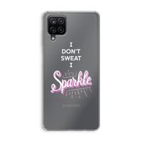 Sparkle quote: Samsung Galaxy A12 Transparant Hoesje