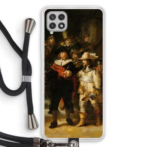 De Nachtwacht: Samsung Galaxy A22 4G Transparant Hoesje met koord